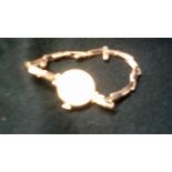 Gold Watch-9ct gold ladies wrist watch, hallmarked, Birmingham 1946, watch by 'Record'. Working