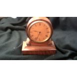 Vintage French Mantel Clock by Brevette-Rose wood case, late 19th Century, Roman numerals, working