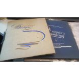 Advertising/Metcrasft-Two samples, brochures wedding + Birthday list (blue) and decorative designs-