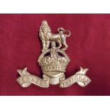 Royal Marine WWI/II NCO Band Music Pooch-Per mare Per Terram, a large badge (brass. Lugs)