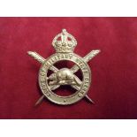 Canadian Corps of Military Staff Clerks WWII Cap Badge (Gilding-metal), two lugs