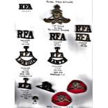 Royal Field Artillery Cap Badge and Collar Badge Collection - Fifth London Brigade RFA (Gilding-