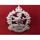 The Lorne Scots (Peel, Dufferin and Halton Regt) Canadian Cap Badge (White-metal), two lugs with