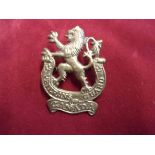 Canadian Veteran Guard of Canada Regiment Cap Badge (Gilding-metal), two lugs.