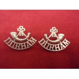 Durham Light Infantry Regt (White-metal), two lugs each.