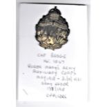 Queen Mary's Army Auxiliary Corps Women's Services Officers Cap Badge (Gilding-metal), slider