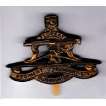 Regiment President Steyn South African Cap Badge (Bronze), slider.