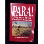 Military Book-Para-Fifty Years of the Parachute Regiment, by Peter Harclerode, some illustions, pub;