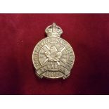 British Empire Service League - Canadian Legion O.R's Cap Badge (Gilding-metal), slider, KC 1925-