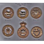 Victorian Other Ranks' Helmet-Plate Centres 1881 to 1901 including: Royal Lancaster, West Yorkshire,