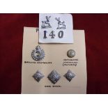 British Police Badges, Berkshire Constabulary, Staffordshire Constabulary, service numbers: 1,4,0,