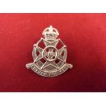 16th Punjab Regiment KC Cap Badge (White-metal), two lugs.