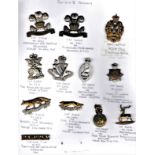 Post WWII Yeomanry EIIR Cap Badges (11) Flintshire & Denbighshire, Scottish Horse, Highland