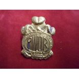 Princess of Wales' Own Regiment (PWOR) Canadian Cap Badge (Gilding-metal), two lugs.