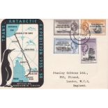 Falkland Islands Dependencies 1956-Trans-Atlantic Expedition set on official cover, 7th Jan 1957, to