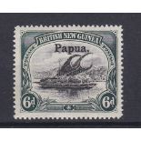 Papua 1906-Optd, definitive SG43 m/m cat value £50