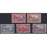 Monaco 1933 definitive's: SG 122-123, 130, 135 and 138, fine used
