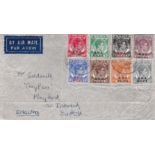 Malaya - BMA overprints a cover to Suffolk