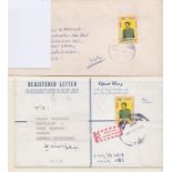 Iraq 1997-Envelope Baghdad to Malaysia 1ith 1986 350fils president Hussein SG1739