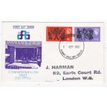Great Britain 1965 - (1 Sept) FDC Commonwealth Arts (Phosphor) - London FDC A/P
