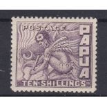 Papua 1932-Definitive 10/- SG144 m/m cat value £150