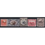 New Zealand 1936-61-Official Stamps SG0123-0124.0126a,0127,0128 u/m, cat value £174