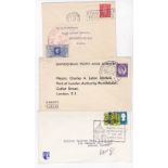 Great Britain 1947-1975 - Selection of 6 commemorative envelopes issued for stamp exhibitions-