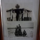 Christmas Island 1958 - Operation Grapple- Two photographs of soldiers - one in a tent sign