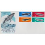 British Antarctic Territory (1977-1st April) Whale conservation set FDC