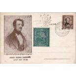 Italy/Music - 1948 Donizetti (composer) Centenary First Day Issue Postcard with special h/s and C.