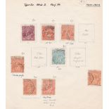 Australia 1920-23 - fine used range including 1s4d (SG660) and with varieties annotated 2d Dry