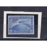 Germany 1931-Polar Flight, Graf Zeppelin 2 marks blue, SG470,Mi…. m/mint, fresh