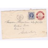 Southern Rhodesia - 1955 King George VI 1d, Stationery ENV with Rhodesia & Nyasaland Queen Elizabeth