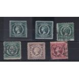 Australia (New South Wales) 1960-72 -A range of six including: 5d (3) and 1/- used 1870 (6)