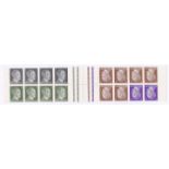 Germany 1941-Definitives se-tenant u/m pair of booklet panes SG769a and SG770a, Michel MHB69-se-