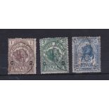 Somalia - Italian Protectorate 1905-surch definitive's SG10-11,14 used - cat value £50+