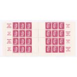 Germany 1941-Definitives sheet comprising 4xSG778a u/m booklet panes in 2x se-tenant pairs,