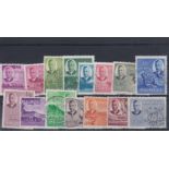 Mauritius 1950-KGVI set (15) very fine used, SG276/90 Cat £70+