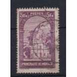 Monaco 1933 5 Francs, SG 140, very fine used