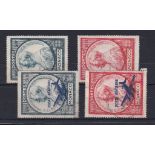 Monaco 1946 definitive SG 311-312 fine used and 1946 Air SG 320-321 fine used (4)