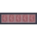 Great Britain 1951 2d red brown 'Var' SG 506a Spec Q12f retouch