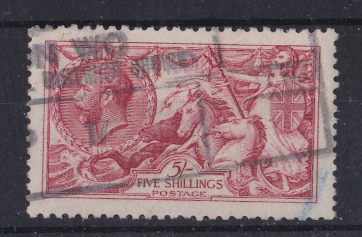 Great Britain 1915 - 5/- bright carmine, SG409, lightly used, cat £400