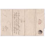 London 1703 (June 14) - wrapper for Burrell Messingbird Esq., at the Stephen's house near St