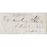 France to London 1843 EL St. Germaine London Inn, Contents re Gape' Divorce, (heard in Parliament)