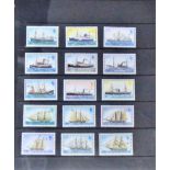 Falkland Islands 1978 Mail Ships set SG 331A - 345B, without date imprint u/m mint set (15)