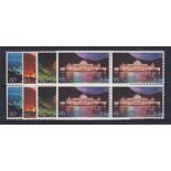 Hong Kong 1983 - Hong Kong by Night set, SG442/445, u/m mint blocks of four