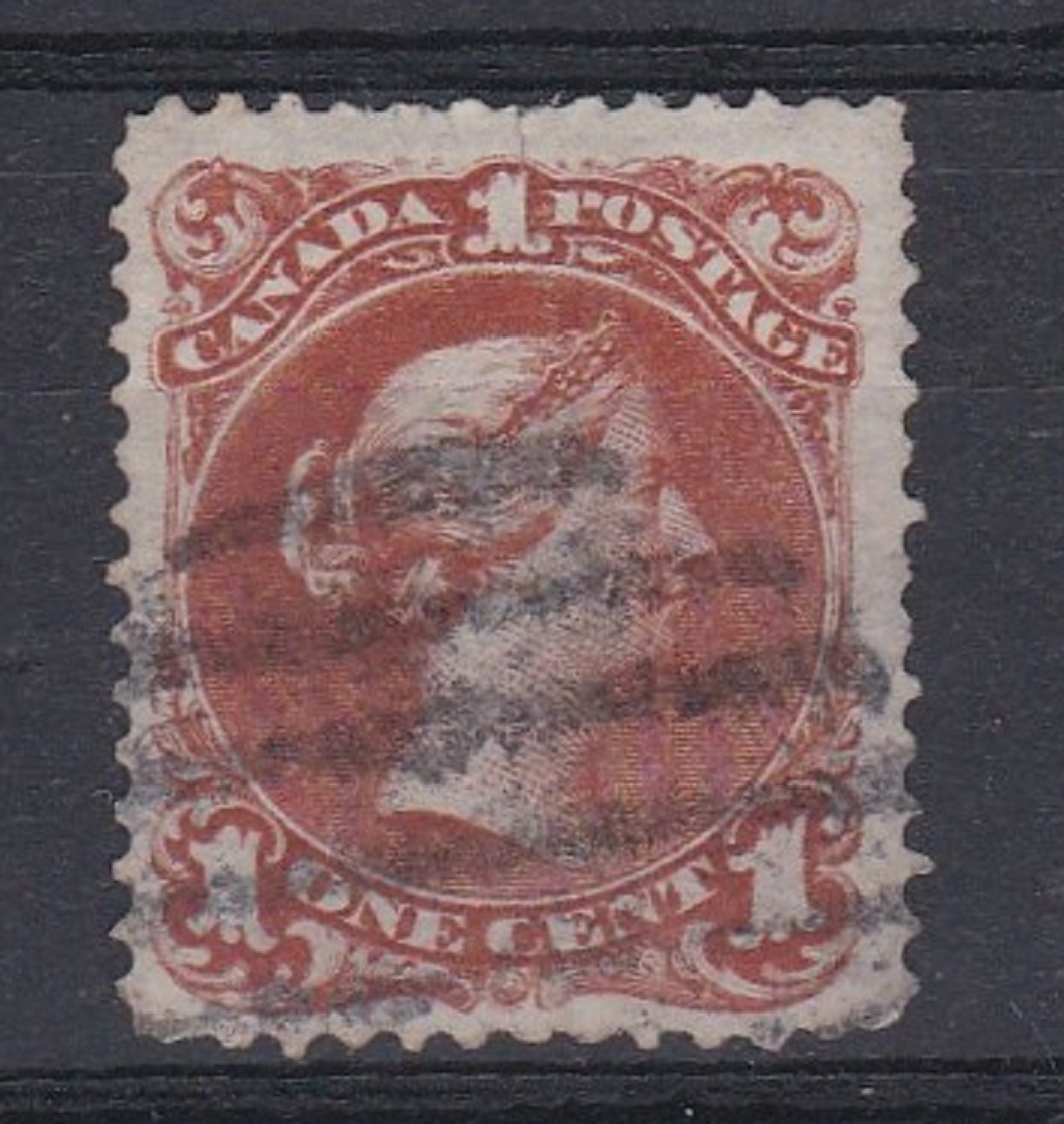 Canada 1868-71-1 cent red-brown, SG55 used