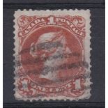 Canada 1868-71-1 cent red-brown, SG55 used