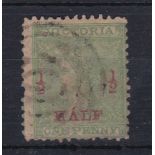 Australia States (Victoria) 1873 - 1/2d surcharge SG175, fine used