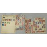 Germany Postmark untidy early assembly on 3 pages mixed lot many stuck down (80+)
